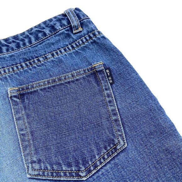 Vintage Route 66 Low Rise Embellished Beaded Embroidered Blue Jeans Sz 4 - Picture 6 of 16